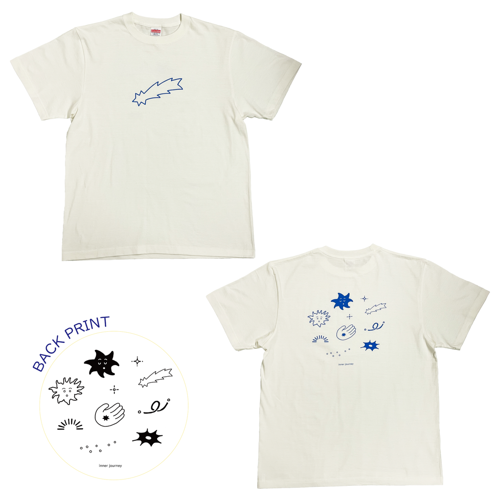 願いを叶える流れ星くんTシャツ (WHITE) – インナージャーニー STORE